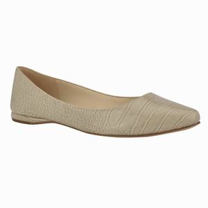 Nine West Speakup Almond Toe Flats - Light Brown - Ireland (XQ9360471)